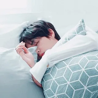 😴 dormindo, homem, cama, travesseiro, descanso, relaxando telegram sticker