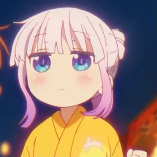 ☁️ Kanna Kamui Miss Kobayashi's Dragon Maid Anime, Drago, Carino, Kanna, Kamui telegram sticker