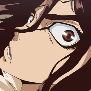 💈 Anime, Schock, Überraschung, Gesicht, Ausdruck telegram sticker