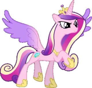 😠 Princess Cadance My Little Pony Pony, Cartoon, Prinzessin, Fantasy, Tier whatsapp sticker