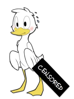 ➖ CENSORED canard, censuré whatsapp sticker