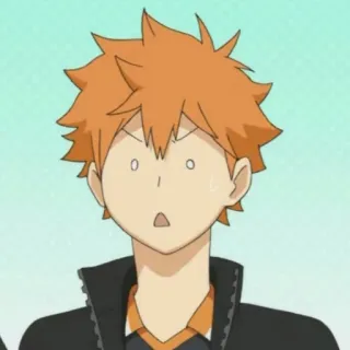 ✨ Hinata Shoyo Haikyuu!! Anime, Haikyuu, Hinata, Shoyo, Vôlei, Chocado telegram sticker
