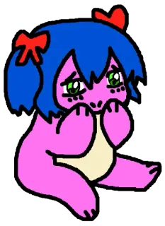 😊 kawaii, fofo, desenho animado, adesivo, monstro whatsapp sticker