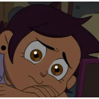 😥 Luz Noceda The Owl House Desenho animado, Triste, Anime, Luz, A Casa da Coruja, Personagem telegram sticker