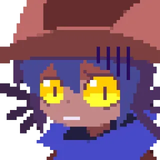 😵 Niko OneShot game, pixel art, kucing, khawatir, bingung whatsapp sticker