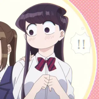 ☁️ Komi Shouko Komi Can't Communicate Anime, Mangá, Komi Can't Communicate, Komi Shouko, Fofo, Uniforme Escolar telegram sticker