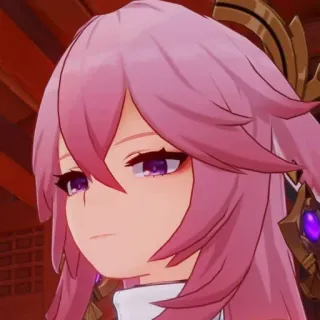 🌸 Yae Miko Genshin Impact yae miko, genshin impact, video game, anime, fox, pink hair, character, woman telegram sticker