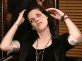 😂 Kristen Stewart actress, celebrity, woman, portrait telegram sticker
