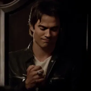 🩸 Damon Salvatore The Vampire Diaries vampire, tv series, supernatural, teen drama, fantasy, romance telegram sticker
