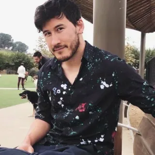 😯 Markiplier markiplier, youtubeur, jeux vidéo, personnalité, fan, créateur de contenu telegram sticker