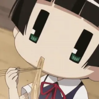 🍜 Аниме, Еда, Лапша, Палочки, Мультфильм telegram sticker