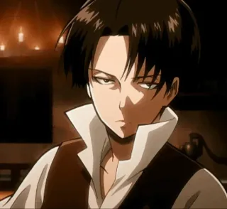 🤫 Levi Ackerman Attack on Titan anime, levi, attack on titan, manga, aot telegram sticker
