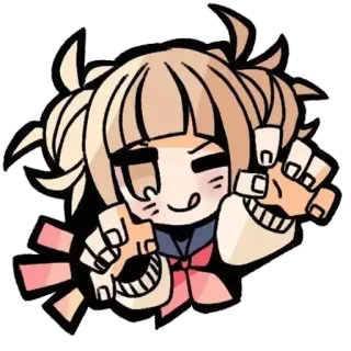 😜 Himiko Toga My Hero Academia Anime, Manga, Himiko Toga, My Hero Academia, Aufkleber, Fanart, Bösewicht, Süß telegram sticker