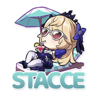 🙅‍♂️ STACCE Cartoon, Strand, Sommer, Getränk, Sonne, Sonnenbrille, Entspannung, Urlaub telegram sticker