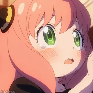 🍥 Anya Anime, Ragazza, Cartone animato, Anya telegram sticker