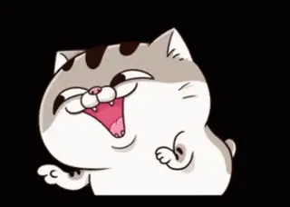 😂 cat, funny, cute, cartoon, animal, meme, happy telegram sticker