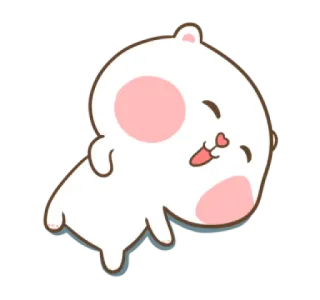 😙 lindo, animal, dibujos animados, feliz, kawaii, juguetón telegram sticker