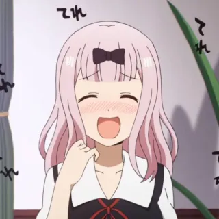 😅 Chika Fujiwara Kaguya-sama: Love Is War それ anime, chika, kaguya-sama, love is war, cute, girl whatsapp sticker