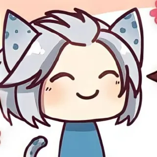 🦄 anime, cat, sticker, character, cartoon, kawaii telegram sticker