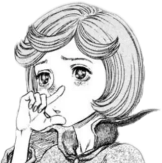 😓 Anime, Manga, Buồn, Khóc, Nữ, Hoạt hình telegram sticker
