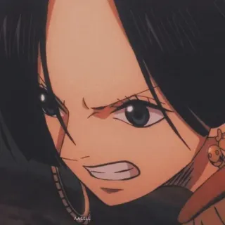 🖤 Boa Hancock One Piece anime, hoạt hình, phụ nữ, nhân vật, manga telegram sticker