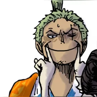🙂 Roronoa Zoro One Piece Anime, Manga, Zoro, Roronoa, Pirati di Cappello di Paglia, Spadaccino telegram sticker