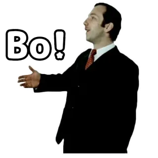 👉 Bo! man, business, greeting, formal wear telegram sticker