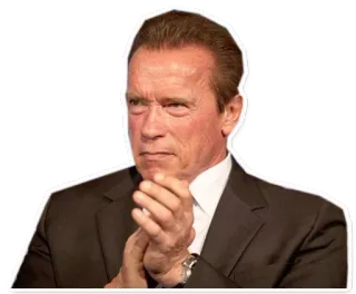 👏 Arnold Schwarzenegger actor, político, celebridad, aplaudiendo, aplauso telegram sticker