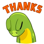 Stevie the Lizard telegram stickers