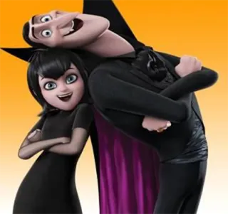 👫 Dracula Hotel Transylvania Дракула, Монстры на каникулах, Анимация, Вампир, Мэвис telegram sticker