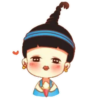 😘 스티커, 만화, 캐릭터, 소녀, 귀여운, 애니메이션 telegram sticker