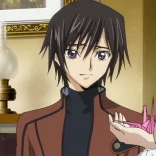 🥀 Lelouch Lamperouge Code Geass 애니메이션,  를르슈, 코드기어스, 캐릭터 telegram sticker