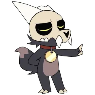 😑 King Clawthorne The Owl House Kartun, Karakter, Iblis, Fantasi, Animasi telegram sticker