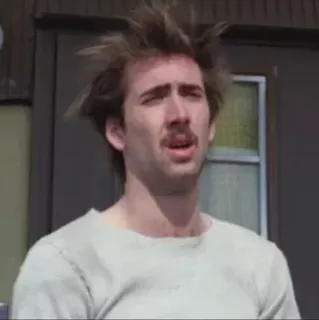 🌧 Nicolas Cage 니콜라스 케이지, 배우, 유명인, 웃긴, 밈, 인물 사진 telegram sticker