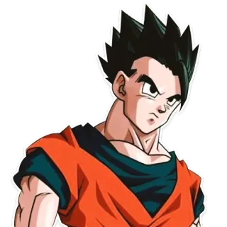 🙁 Gohan Dragon Ball Z Gohan, Dragon Ball Z, anime, manga, cartone animato, combattente telegram sticker