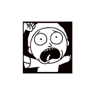 😲 Morty Smith Rick and Morty cartone animato, animato, serie TV, personaggio, Morty, Rick and Morty, Adult Swim whatsapp sticker