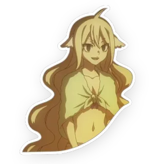 😈 Mavis Vermillion Fairy Tail Anime, Fairy Tail, Mavis Vermillion, Sticker, Cartone animato telegram sticker