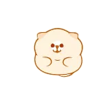 ❤️ cute, animal, sticker, cartoon, kawaii, bear, fluffy telegram sticker