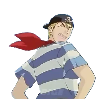 😐 pirate, skull, anime, cartoon, person telegram sticker