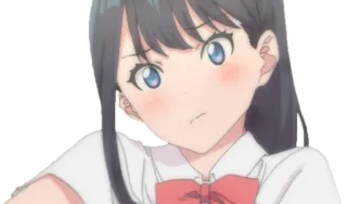 😕 Anime, Mädchen, Cartoon, Süß, Charakter, Schülerin, Schulmädchen telegram sticker