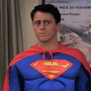🤨 Superman super-héros, homme, série TV, ami telegram sticker
