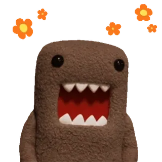 💬 Domo 괴물, 애니메이션, 카와이, 귀여운 telegram sticker