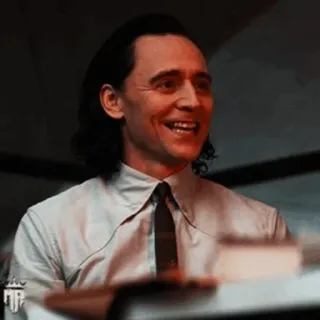 🧊 Loki loki, marvel, tom hiddleston, character, smile telegram sticker