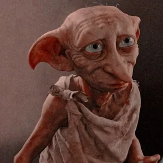 🌟 Dobby Harry Potter Dobby, elfe de maison, Harry Potter, fantaisie, magie, personnage whatsapp sticker