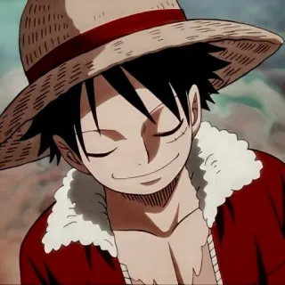 🍖 Monkey D. Luffy One Piece 애니메이션, 해적, 밀짚모자, 원피스, 루피, 만화, 모험 telegram sticker