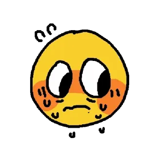 😳 Emoji, Meme, Stiker, Lucu, Reaksi, Wajah, Ekspresi, Kartun telegram sticker