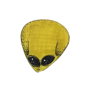 👽 Инопланетянин, Внеземной, Жёлтый, Космос, НЛО, Мультфильм telegram sticker