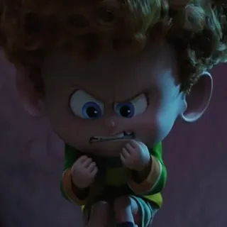 😾 Dennis Loughran Hotel Transylvania Dennis, Hotel Transilvânia, Raiva, Personagem de desenho animado, Fictício, Bravo, Criança telegram sticker