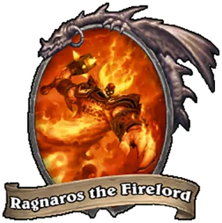 👹 Ragnaros Ragnaros the Firelord Ragnaros, Seigneur du Feu, Hearthstone, World of Warcraft, Personnage de jeu vidéo whatsapp sticker