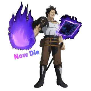 Black Clover whatsapp stickers
